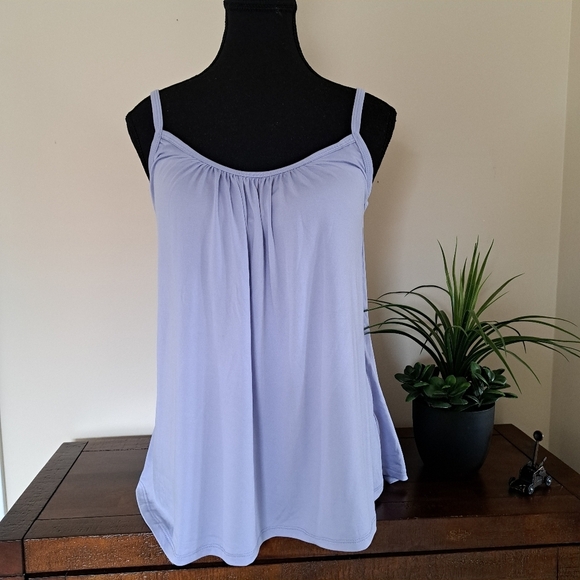 32 Degrees Cool Cami Tanks Small Blue Lavender Built In Bra | Set Of 2 - Picture 3 of 14